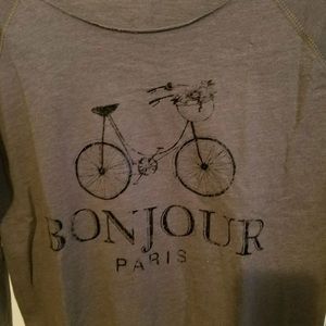 Urban Outfitters Tops - BONJOUR Paris Sweet Bicycle Bike Sweatshirt Top Urban Outfitters Tops - BONJOUR Paris Sweet Bicycle Bike Sweatshirt Top